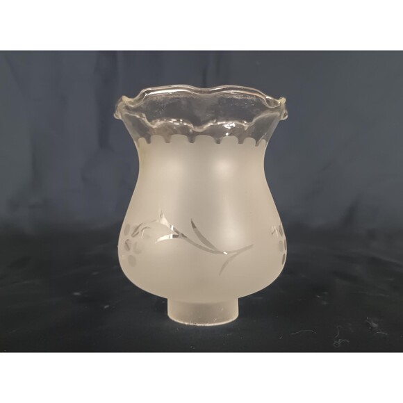 Frosted Glass Lamp Shade 1.63 In Base Fitter 5 In Height White Frosted Glass - Picture 2 of 8